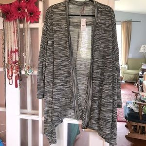 Pennington’s Brown Sharkbite sweater 3x NWT